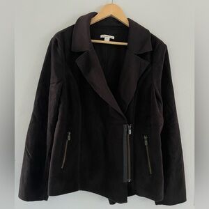 Coldwater Creek Dark Brown Fleece Jacket